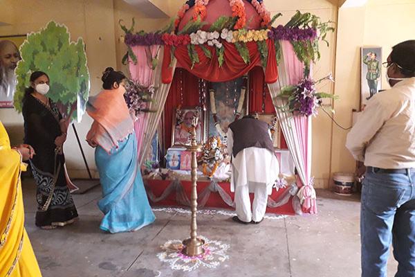 Pooja During 150th birth anniversary of His Divinity Gurudev Brahmaleen Shankaracharya of Jyotirmath Shri Swami Brahmanand Saraswati Ji Maharaj .